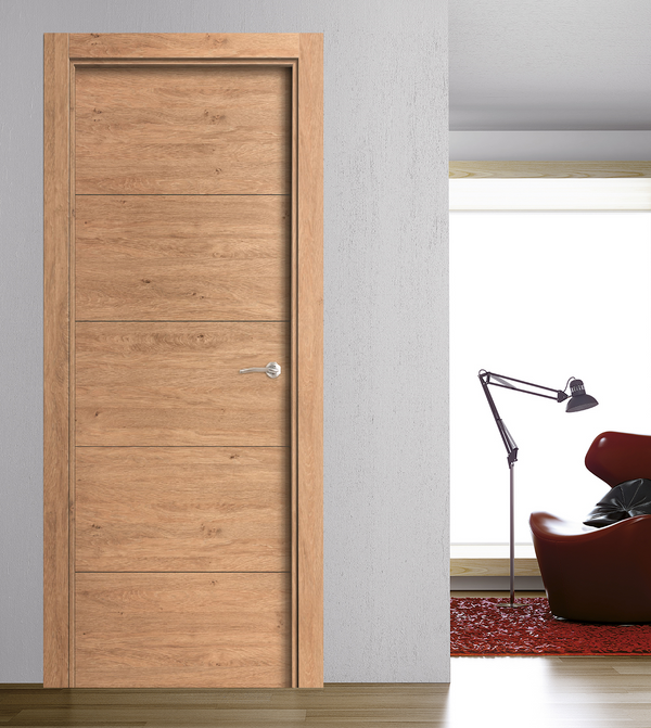 PUERTA LAMINADA MODELO 400 ROBLE RÚSTICO